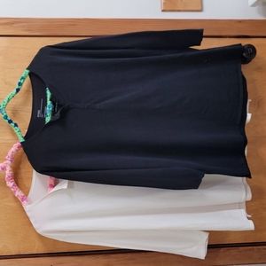 Storq Maternity bundle - black and undyed 100% supima cotton tops